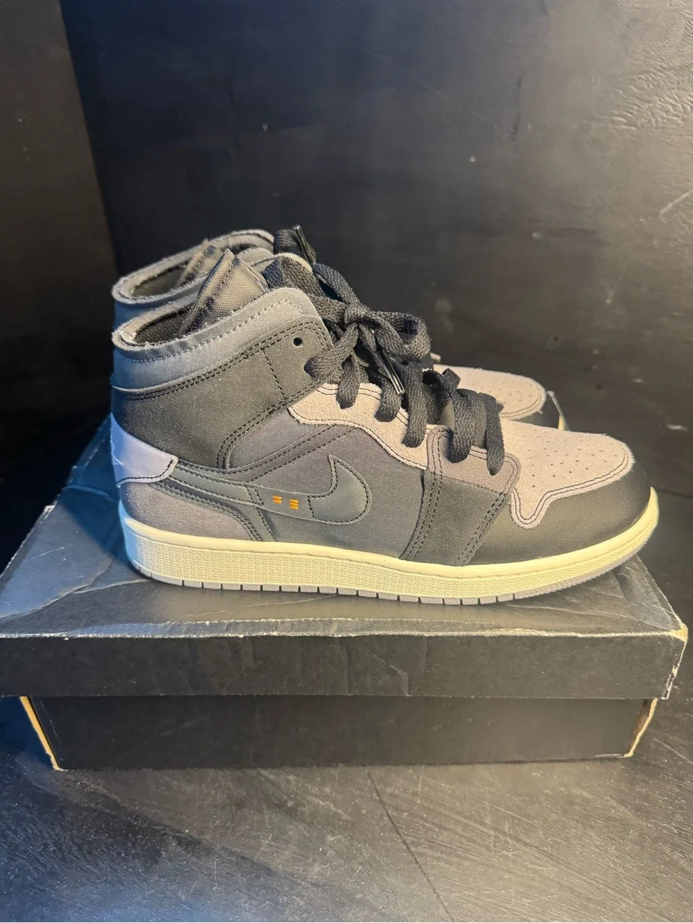 Nike Mid Sneakers in Gray and Black